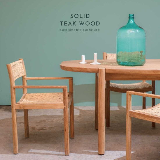 BEGITU Dining Chair, Rattan [Only 4 Left]