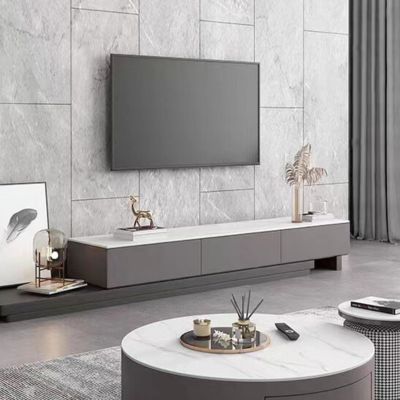 DINO Sintered Stone TV Cabinet, L200, Snow white [In-stock]