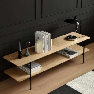 [SALE] ADAMS Metal Shelf, Oak, W150