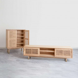 [SALE] SEN RATTAN TV Cabinet L180, Natural V.2 [1 left]