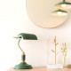 Table lamp Bank Iron Black W. Antique Gold [Display]