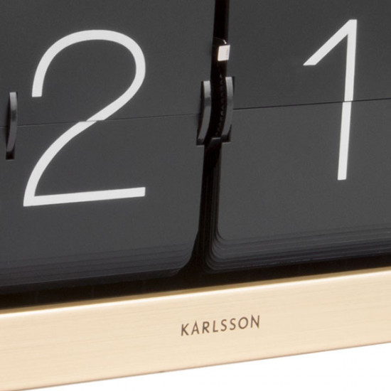Clock Boxed Flip Clock XL - Gold [Display]