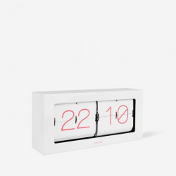 Boxed Flip Clock XL - White