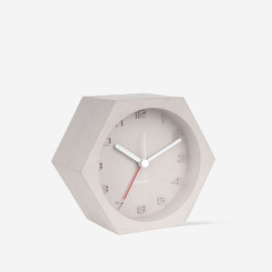 Alarm Clock Hexagon Concrete