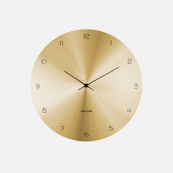 Wall Clock Dome Disc - Gold