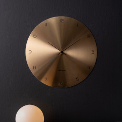 Wall Clock Dome Disc - Gun Metal