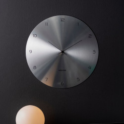 Wall Clock Dome Disc - Sliver