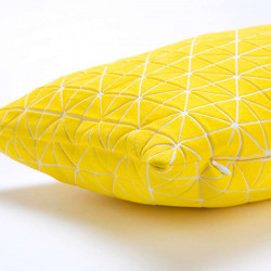 Geo origami pillow-S Yellow