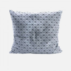 Geo origami pillow-M B&W
