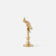 Statue Cockatoo Polyresin Gold Small