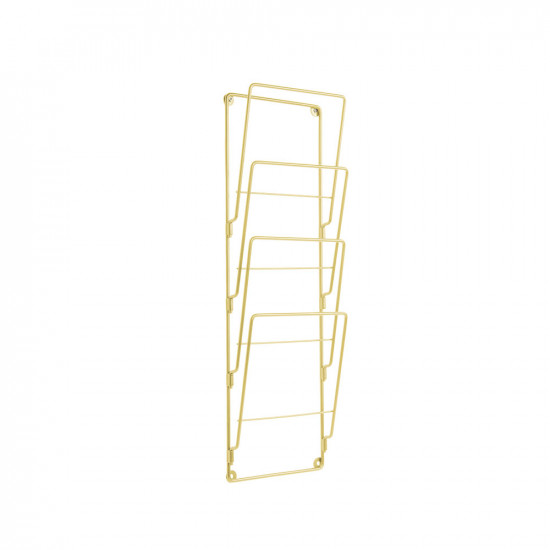 Magazine Rack Steel Wire Gold Plated [DISPLAY Left]