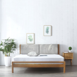 [SALE] Double Dip Bed - With Cushion, Oak