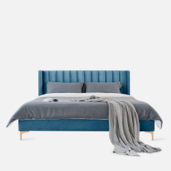 [SALE] SWAN Bed Frame, L150/180, Blue