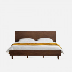 NADINE Natural Walnut Bed Frame II, L159/189