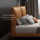LOGAN II Leather Bed Frame, with storage, Genuine leather LOGAN II Leather Bed Frame, with storage, Genuine leather