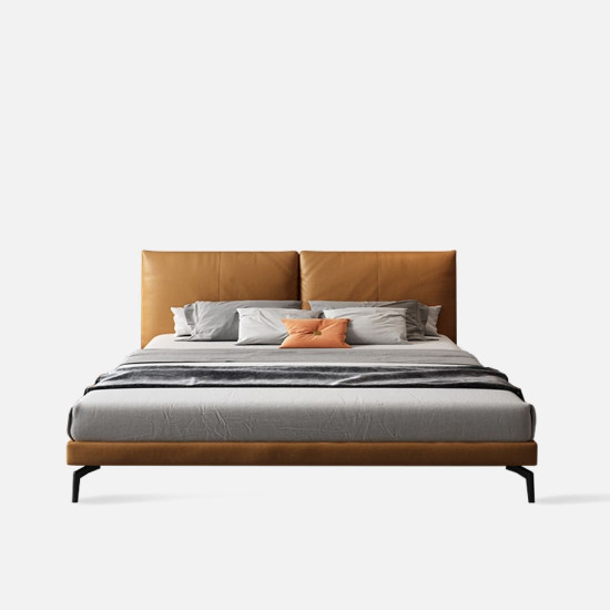 LOGAN II Leather Bed Frame, with storage, Genuine leather LOGAN II Leather Bed Frame, with storage, Genuine leather