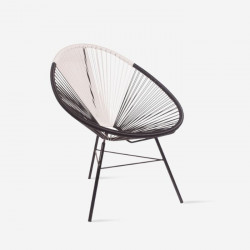 REMIX Lounge chair, Black & White