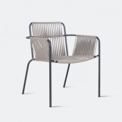 REMIX Stackable Outdoor Chair, Grey