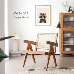 NADINE Lounge Chair, Cherrywood