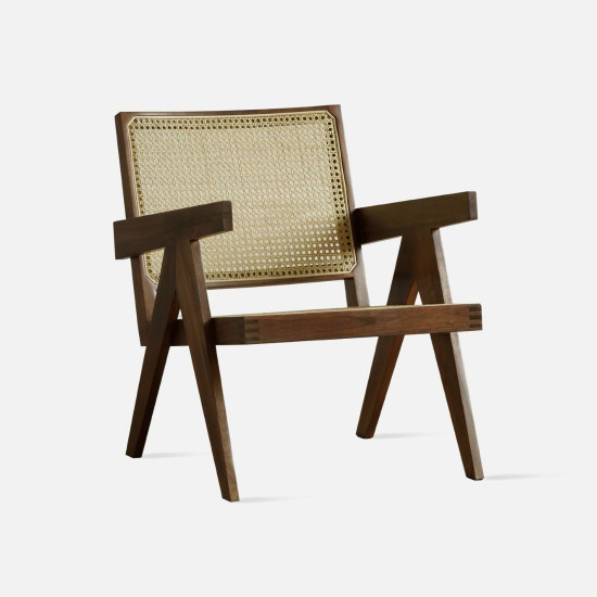 NADINE Lounge Chair, Natural Walnut