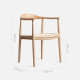 Elbow Armchair, Walnut Brown Elbow Armchair, Walnut Brown