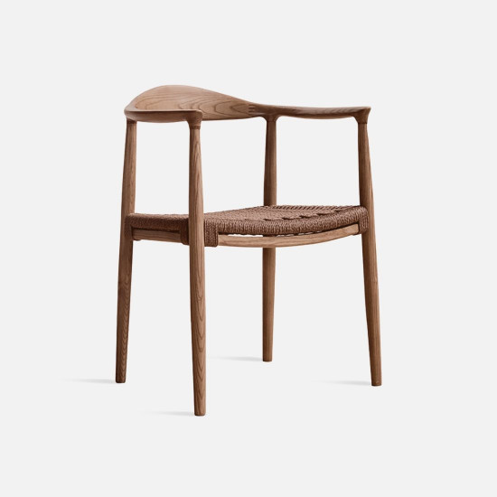 Elbow Armchair, Walnut Brown Elbow Armchair, Walnut Brown