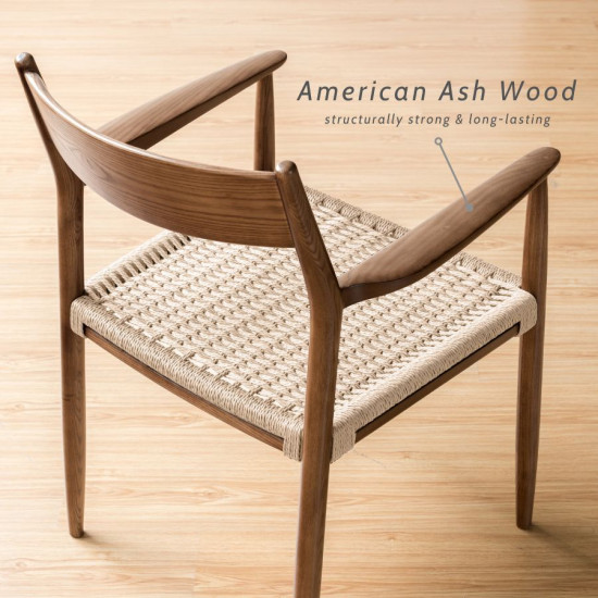 ONE rope armchair, Walnut Brown