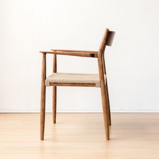 ONE rope armchair, Walnut Brown