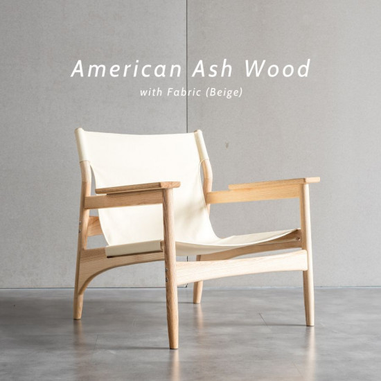 ONE FLAT Lounge Chair, Ash