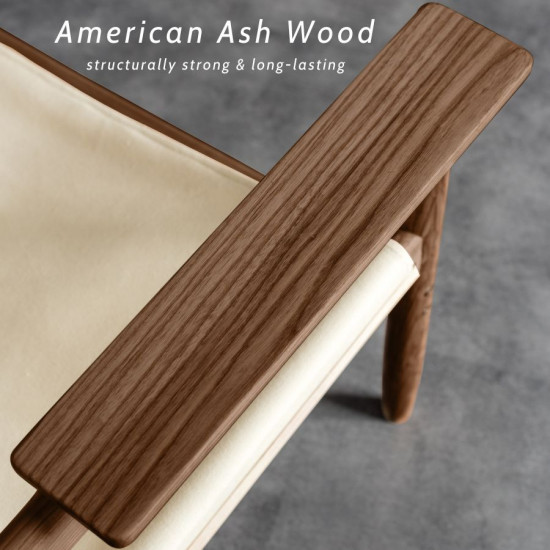 ONE FLAT Lounge Chair, Walnut Brown [SALE]