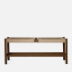Unite Bench with rope weave, W110, Walnut Unite Bench with rope weave, W110, Walnut
