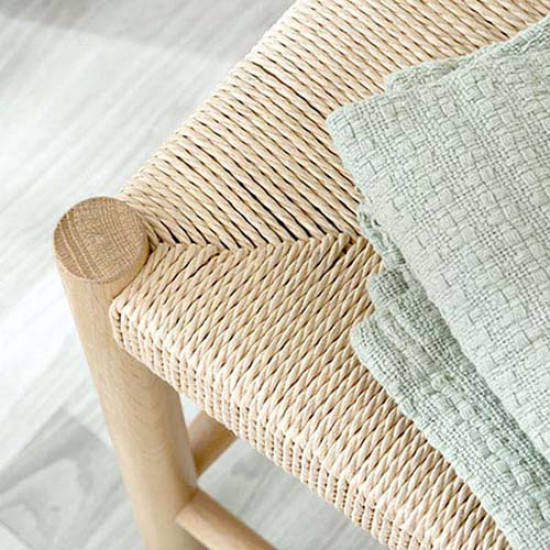 Unite Bench with rope weave, W110, Walnut Unite Bench with rope weave, W110, Walnut
