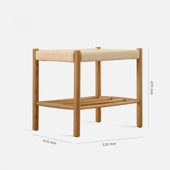 Unite Stool with rope weave Unite Stool with rope weave