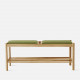 Unite Bench with Fabric, W110 Oak Unite Bench with Fabric, W110 Oak