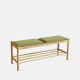 Unite Bench with Fabric, W110 Oak Unite Bench with Fabric, W110 Oak