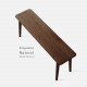 SHIMA Bench L105-L155, Walnut SHIMA Bench L105-L155, Walnut