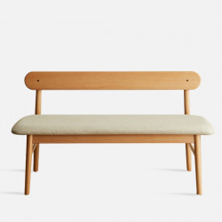 ASAMI Bench with back, L120