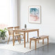 [SALE] DANA Bench, L100-155 , Natural oak 