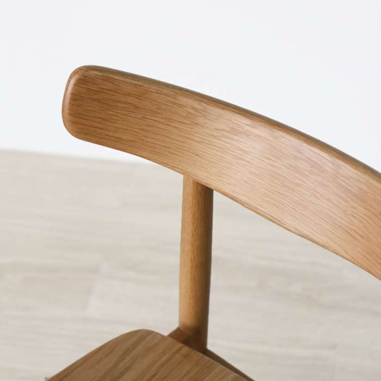 Wooden Curve Chair, W45, Walnut