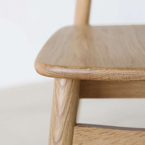 Wooden Curve Chair, W45, Walnut