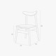 Wooden Curve Chair, W45, Walnut Wooden Curve Chair, W45, Walnut