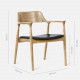 Hiroshima Armchair, W62, Oak [Sale]