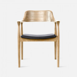 Hiroshima Armchair, W62, Oak 