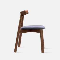 Elbow Chair no.2, W48, Walnut Brown
