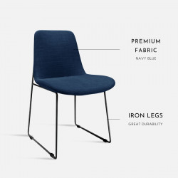 IND Chair, W53, Black Leg