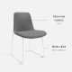 IND Chair, W53, White Leg IND Chair, W53, White Leg