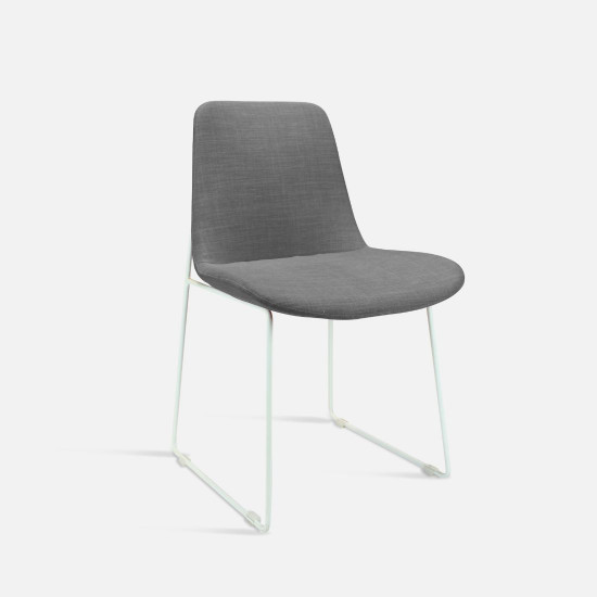 IND Chair, W53, White Leg IND Chair, W53, White Leg