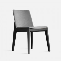 Framework Upholstered Dining Chair, W48, Black