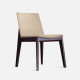 Framework Upholstered Dining Chair, W48,Dark Walnut, Beige [In-stock] SG