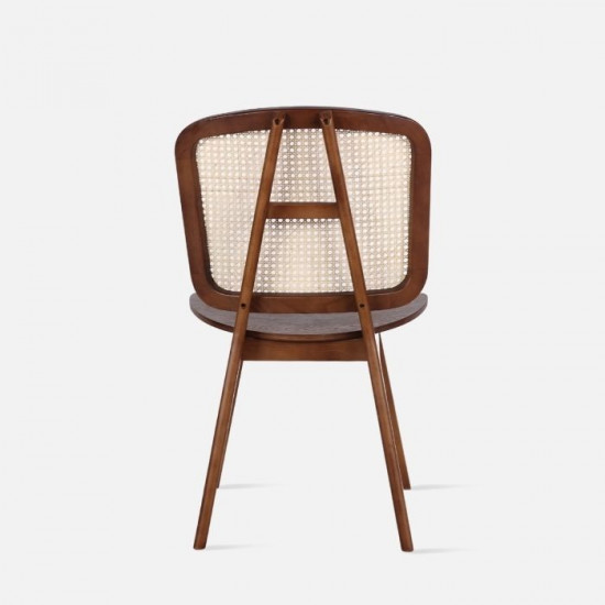 [SALE] Willow Rattan Dining Chair W52, Natural Ash